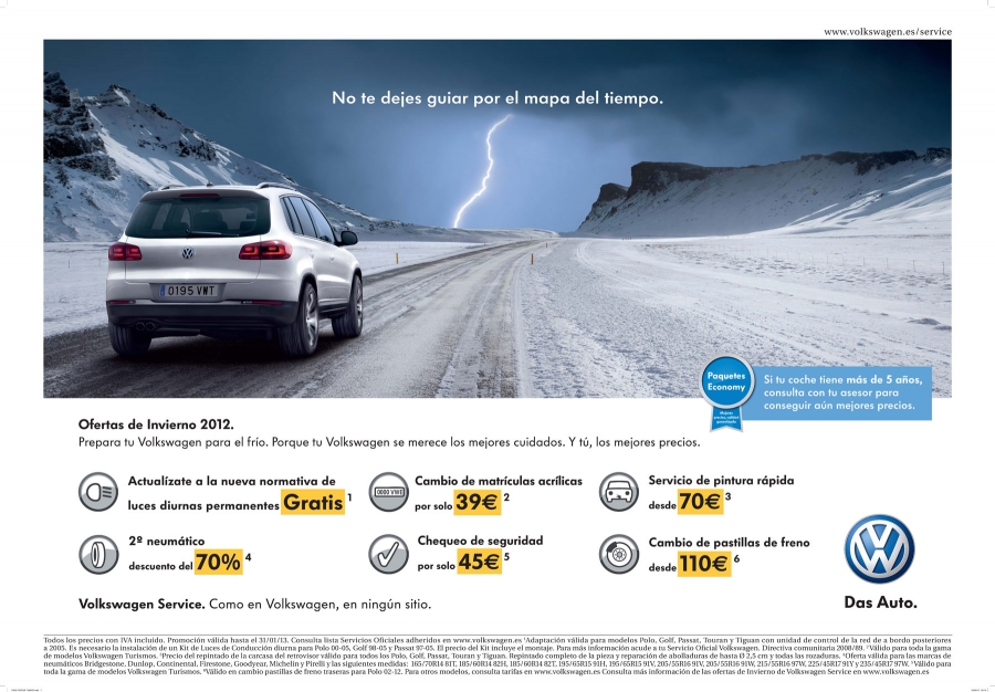 Ofertas de invierno de Volkswagen